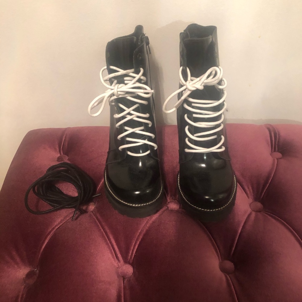 Jeffrey Campbell Legion Lace up High Heel Booties